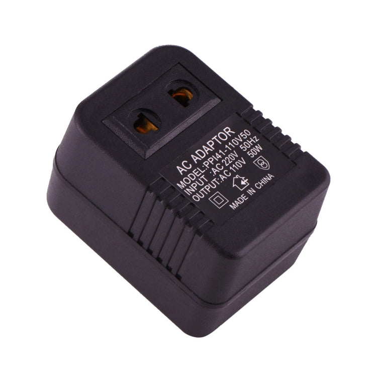 Bộ chuyển đổi ổ cắm điện AC 220V sang 110V 50W, phích cắm EU/US sang phích cắm US, 220V sang 110V 50W