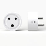 Ổ cắm thông minh WiFi mini 10A phích cắm Nam Phi / Ấn Độ điều khiển từ xa hẹn giờ công tắc điện với Alexa
