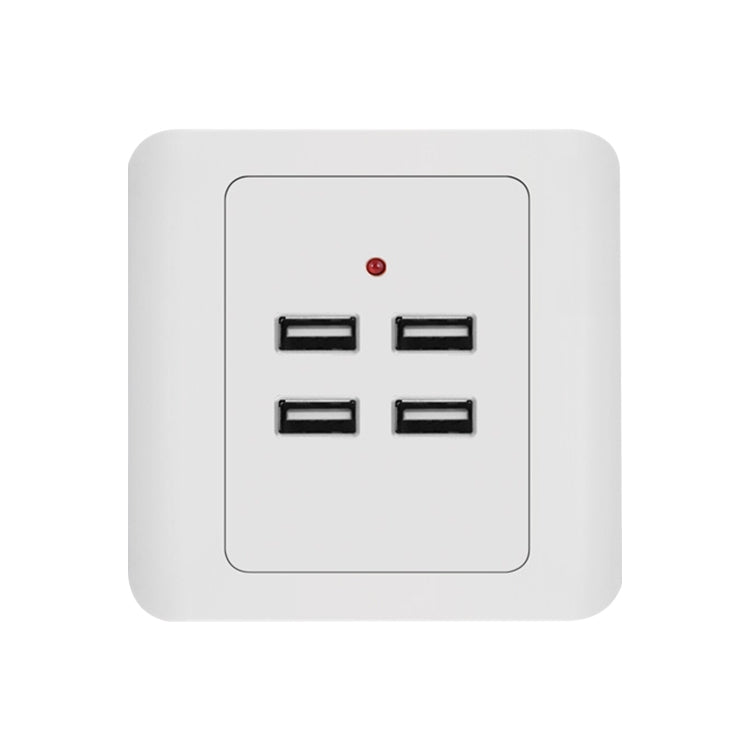 Bộ sạc tường USB 4 cổng 5V 3.1A Bộ điều hợp đế cắm ổ điện bảng nguồn, đầu vào 36V, 4 cổng USB 2.0