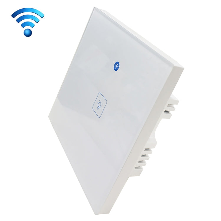 Công tắc tường thông minh bảng kính cường lực 1 gang WS-UK-01 điều khiển qua ứng dụng EWeLink & cảm ứng 2A, AC 90V-250V, phích cắm UK, 1 gang