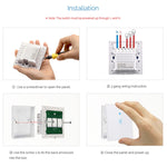 Công tắc tường thông minh bảng kính cường lực 1 gang WS-UK-01 điều khiển qua ứng dụng EWeLink & cảm ứng 2A, AC 90V-250V, phích cắm UK, 1 gang