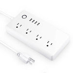 Ổ cắm điện thông minh điều khiển từ xa WiFi 4 cổng USB + 4 phích cắm US, AC 110-240V, phích cắm US, 4xUSB + 4x phích cắm US (phích cắm US)