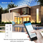 Ổ cắm điện thông minh điều khiển từ xa WiFi 4 cổng USB + 4 phích cắm US, AC 110-240V, phích cắm US, 4xUSB + 4x phích cắm US (phích cắm US)