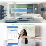Công tắc tường thông minh bảng kính cường lực 1 gang WS-EU-01 điều khiển qua ứng dụng EWeLink & cảm ứng, AC 90V-250V, phích cắm EU, 1 gang