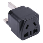 Bộ Chuyển Đổi Nguồn Cắm 5 Lỗ Di Động Chuẩn WK sang UK Có Cầu Chì, WK sang UK Có Cầu Chì