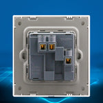 86 Type PC 13A Three Hole Power Socket with Light Switch, UK Plug