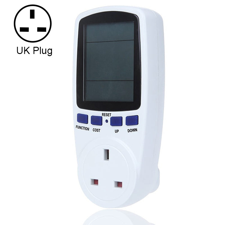 Đồng Hồ Đo Năng Lượng LCD AC 230-250V 50Hz Tối Đa 13A, Phân Tích Công Suất Watt Volt Điện Áp, Giám Sát Điện Tự Động, Phích Cắm UK, AC 230-250V Phích Cắm UK