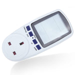Đồng Hồ Đo Năng Lượng LCD AC 230-250V 50Hz Tối Đa 13A, Phân Tích Công Suất Watt Volt Điện Áp, Giám Sát Điện Tự Động, Phích Cắm UK, AC 230-250V Phích Cắm UK