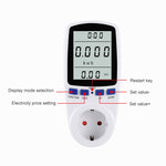 Đồng Hồ Đo Năng Lượng LCD AC 230V 50Hz Tối Đa 16A, Phân Tích Công Suất Watt Volt Điện Áp, Giám Sát Điện Tự Động, Phích Cắm EU, AC 230V Phích Cắm EU