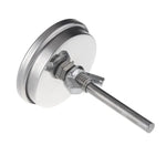 Nhiệt kế lò nướng bằng thép không gỉ cho BBQ, bếp hun khói, vỉ nướng, nhiệt kế bimetal, dụng cụ nấu ăn với màn hình kép và kính chống sương mù, WSS-411