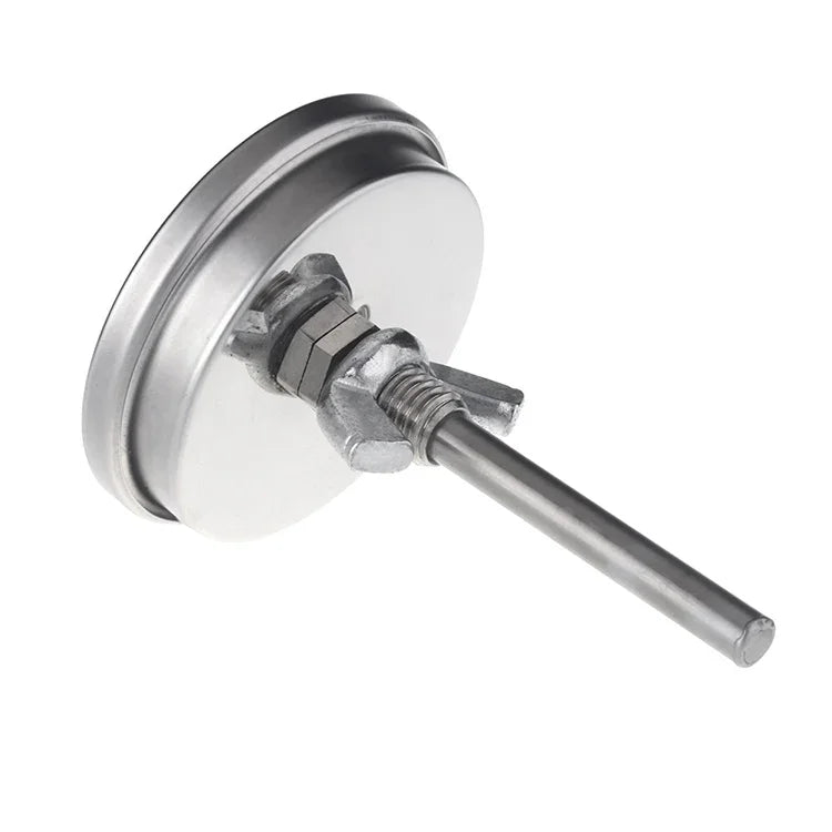 Nhiệt kế lò nướng bằng thép không gỉ cho BBQ, bếp hun khói, vỉ nướng, nhiệt kế bimetal, dụng cụ nấu ăn với màn hình kép và kính chống sương mù, WSS-411
