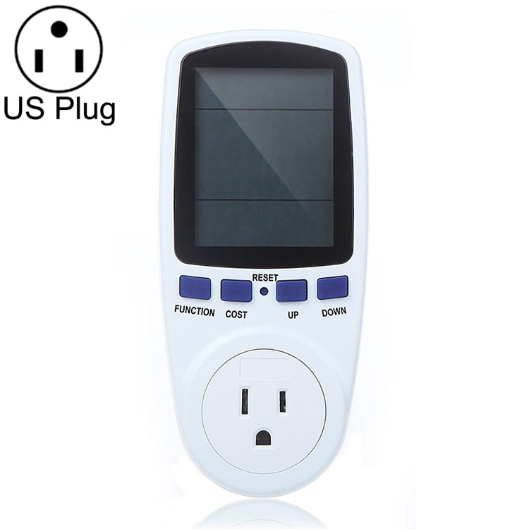 Đồng Hồ Đo Công Suất LCD AC 120V 60Hz Tối Đa 15A, Giám Sát Sử Dụng Điện Watt Amps Volt, Phích Cắm US, AC 120V Phích Cắm US
