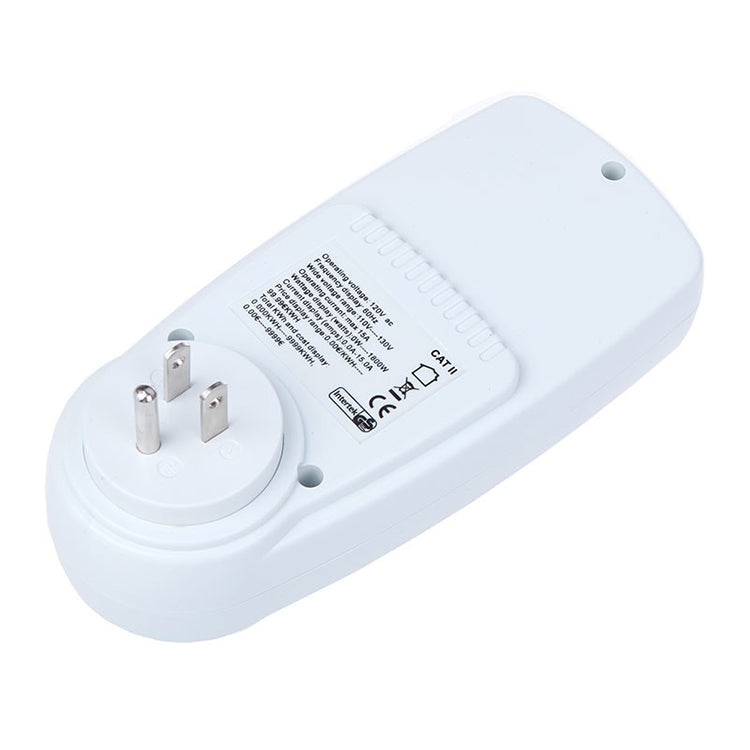 Đồng Hồ Đo Công Suất LCD AC 120V 60Hz Tối Đa 15A, Giám Sát Sử Dụng Điện Watt Amps Volt, Phích Cắm US, AC 120V Phích Cắm US