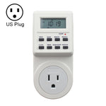 Ổ Cắm Nhà Thông Minh AC 120V Có Đồng Hồ LCD, Chức Năng Giờ Mùa Hè, Hẹn Giờ Thay Đổi 12/24 Giờ, Phích Cắm US, AC 120V Phích Cắm US
