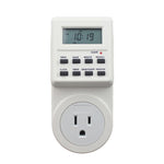 Ổ Cắm Nhà Thông Minh AC 120V Có Đồng Hồ LCD, Chức Năng Giờ Mùa Hè, Hẹn Giờ Thay Đổi 12/24 Giờ, Phích Cắm US, AC 120V Phích Cắm US