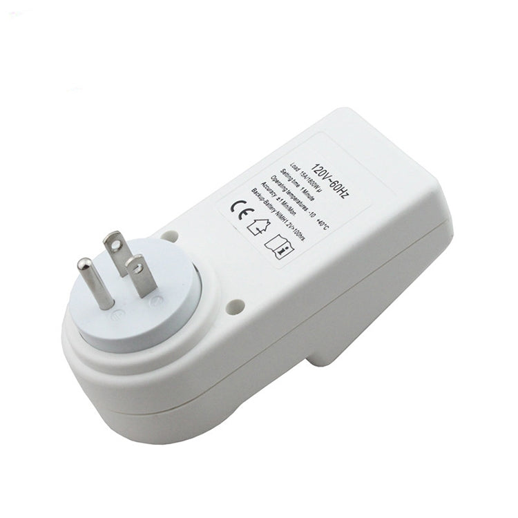Ổ Cắm Nhà Thông Minh AC 120V Có Đồng Hồ LCD, Chức Năng Giờ Mùa Hè, Hẹn Giờ Thay Đổi 12/24 Giờ, Phích Cắm US, AC 120V Phích Cắm US