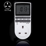 Ổ Cắm Nhà Thông Minh AC 230V Có Đồng Hồ LCD, Chức Năng Giờ Mùa Hè, Hẹn Giờ Thay Đổi 12/24 Giờ, Phích Cắm UK, AC 230V Phích Cắm UK
