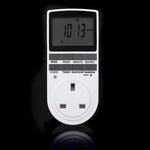 Ổ Cắm Nhà Thông Minh AC 230V Có Đồng Hồ LCD, Chức Năng Giờ Mùa Hè, Hẹn Giờ Thay Đổi 12/24 Giờ, Phích Cắm UK, AC 230V Phích Cắm UK
