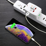 Bộ chuyển đổi du lịch đa năng 110-250V với 2 cổng USB, phích cắm EU / UK / US / AU