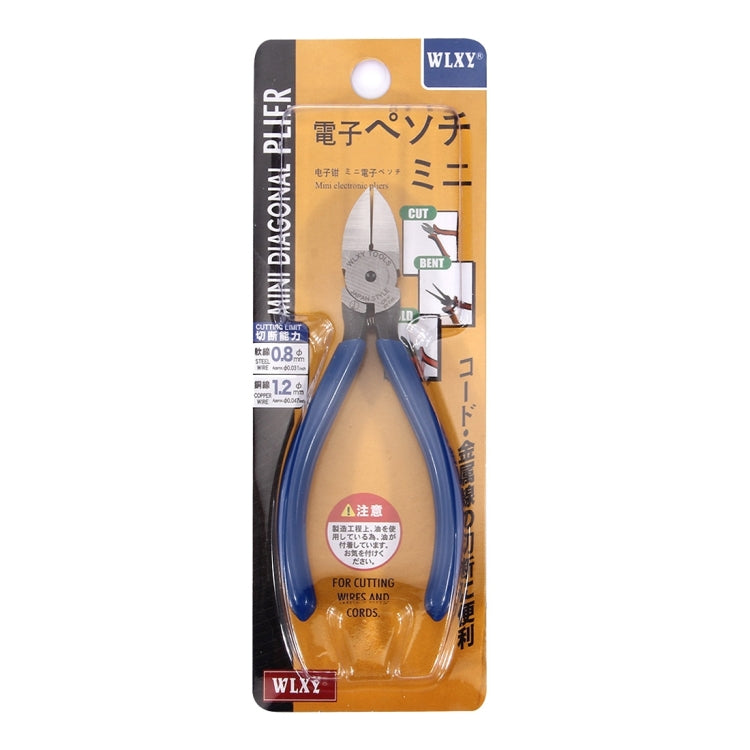 WLXY XY725 Kìm điện tử cắt chéo 5 inch dụng cụ sửa chữa, 5 inch thép cacbon cắt chéo