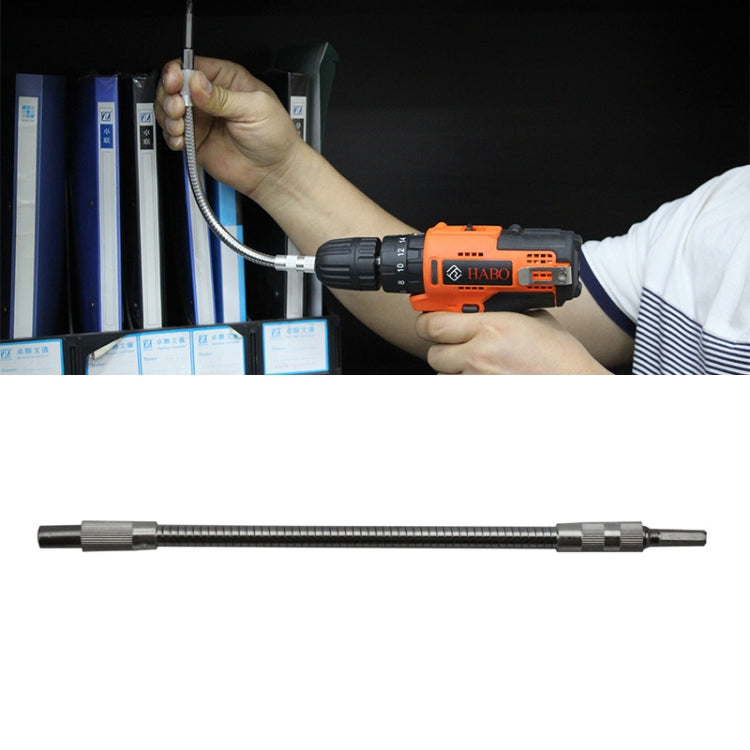 Trục khoan linh hoạt chuyên dụng cho máy khoan điện tua vít sạc kim loại, chiều dài: 24,5cm, chiều dài: 24,5cm