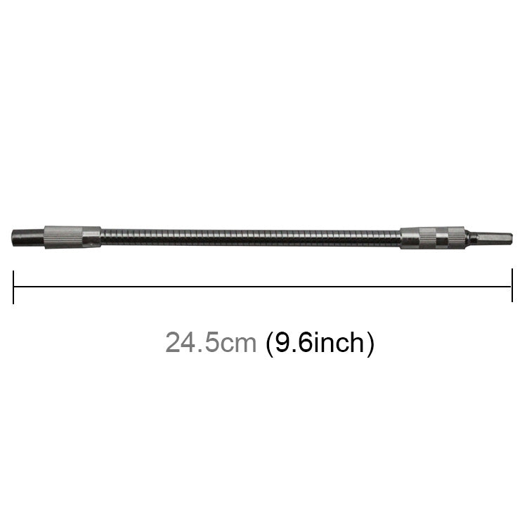 Trục khoan linh hoạt chuyên dụng cho máy khoan điện tua vít sạc kim loại, chiều dài: 24,5cm, chiều dài: 24,5cm