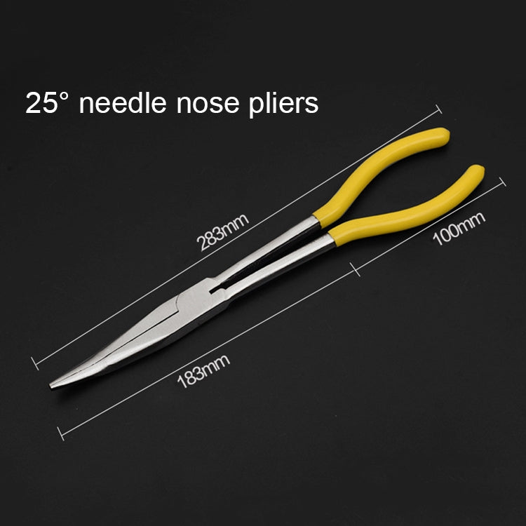 Kìm mỏ nhọn đa năng 11 inch uốn góc 25 độ, uốn góc 25 độ