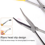 Kìm mỏ nhọn đa năng 11 inch uốn góc 45 độ, uốn góc 45 độ