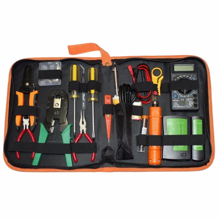 Bộ dụng cụ mạng LAN chuyên nghiệp 16 trong 1 JAKEMY PS-P15 gồm kìm bấm, tuốt dây, cắt dây, tua vít