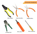 Bộ dụng cụ mạng LAN chuyên nghiệp 16 trong 1 JAKEMY PS-P15 gồm kìm bấm, tuốt dây, cắt dây, tua vít