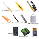 Bộ dụng cụ mạng LAN chuyên nghiệp 16 trong 1 JAKEMY PS-P15 gồm kìm bấm, tuốt dây, cắt dây, tua vít