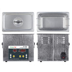 Máy làm sạch siêu âm BAKU BK-2000 120W 3.36L màn hình LCD có giỏ, AC 220V, phích cắm EU, BK-2000 120W 3.36L 220V