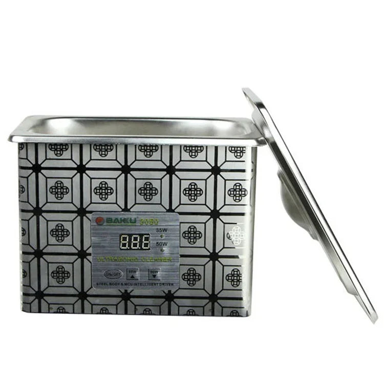 Máy làm sạch siêu âm BAKU BK-3050 35W / 50W điều chỉnh 0.8L màn hình LCD, AC 220V, BK-3050 35W / 50W 0.8L 220V