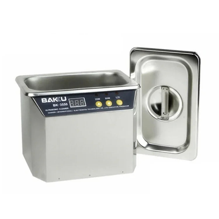 Máy làm sạch siêu âm BAKU BK-3550 35W / 50W điều chỉnh 0.8L màn hình LCD, AC 110V, phích cắm US, BK-3550 35W / 50W 0.8L 110V
