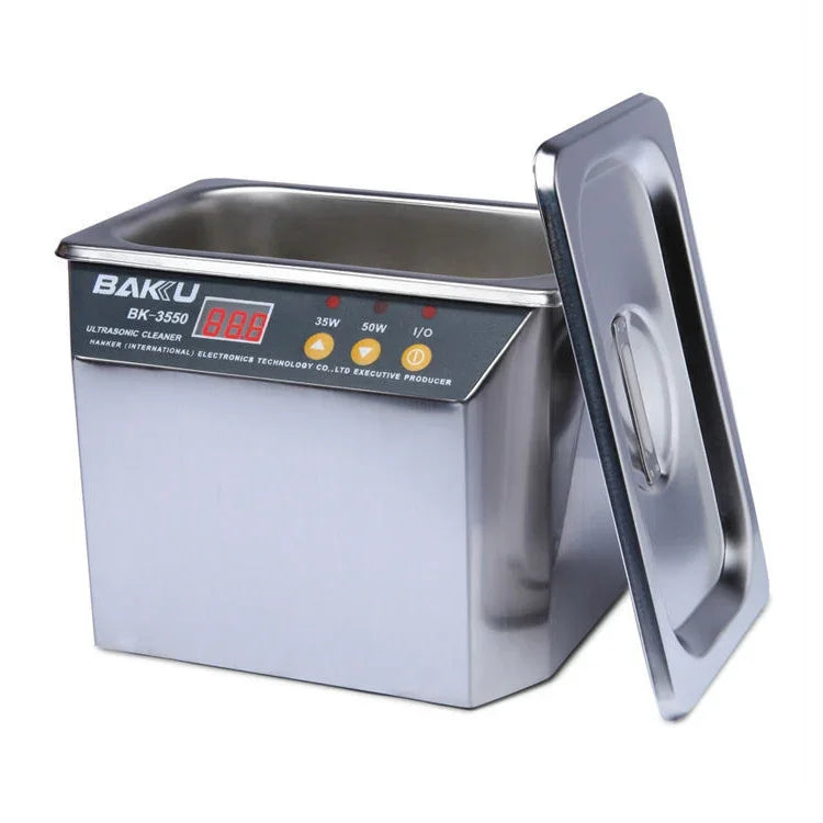 Máy làm sạch siêu âm BAKU BK-3550 35W / 50W điều chỉnh 0.8L màn hình LCD, AC 220V, phích cắm EU, BK-3550 35W / 50W 0.8L 220V