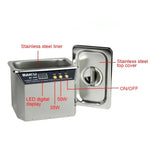 Máy làm sạch siêu âm BAKU BK-3550 35W / 50W điều chỉnh 0.8L màn hình LCD, AC 220V, phích cắm EU, BK-3550 35W / 50W 0.8L 220V