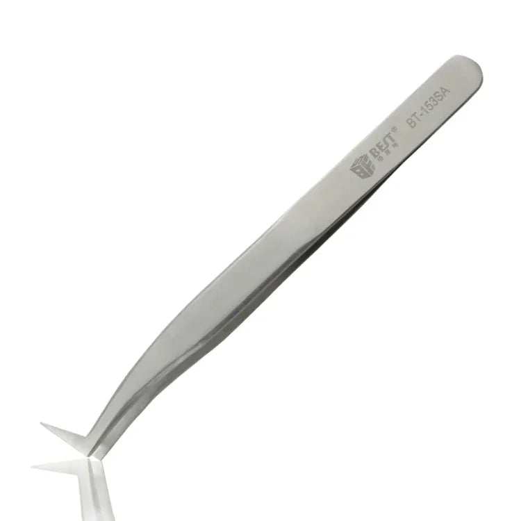 Dụng cụ trang điểm nối mi bằng thép không gỉ cong BEST BST-153SA