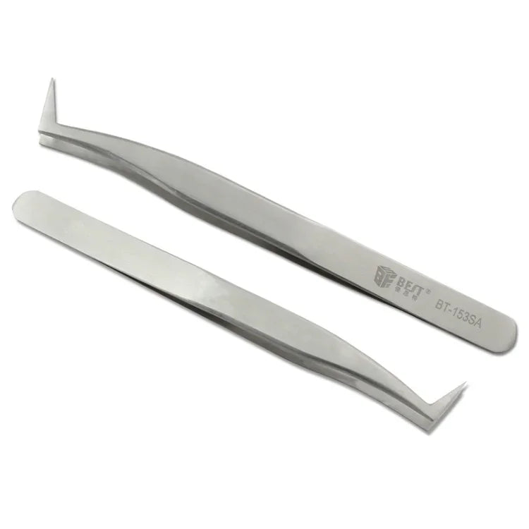 Dụng cụ trang điểm nối mi bằng thép không gỉ cong BEST BST-153SA