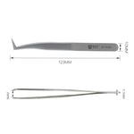 Dụng cụ trang điểm nối mi bằng thép không gỉ cong BEST BST-153SA