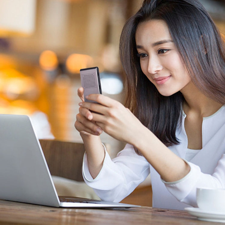 Máy dịch giọng nói thông minh cầm tay T8 dịch giọng nói thời gian thực với mic kép, Hỗ trợ 33 ngôn ngữ