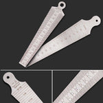 Thước đo khe hở nêm 15-30mm thước inox kiểm tra thước đo côn hệ mét và hệ inch, 15-30mm hệ mét và hệ inch