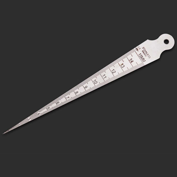 Thước đo khe hở nêm 1-15mm mỏng thước inox kiểm tra thước đo côn hệ mét và hệ inch, 1-15mm mỏng hệ mét và hệ inch