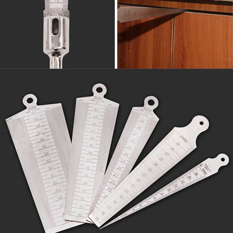 Thước đo khe hở nêm 1-15mm dày thước inox kiểm tra thước đo côn hệ mét và hệ inch, 1-15mm dày hệ mét và hệ inch