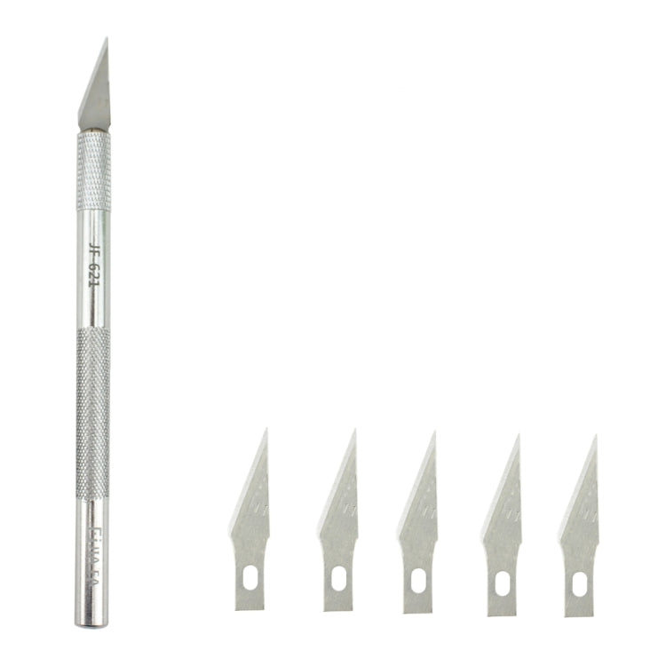 Dao khắc kim loại chuyên nghiệp JIAFA JF-621 dụng cụ sửa điện thoại di động với 6 lưỡi dao, JF-621