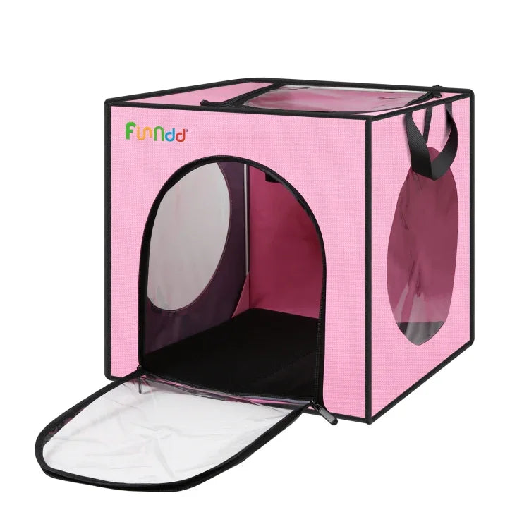 Hộp sấy tắm thú cưng FUNADD, Lồng sấy gấp di động, Phù hợp cho thú cưng đến 5kg, Lồng sấy gấp