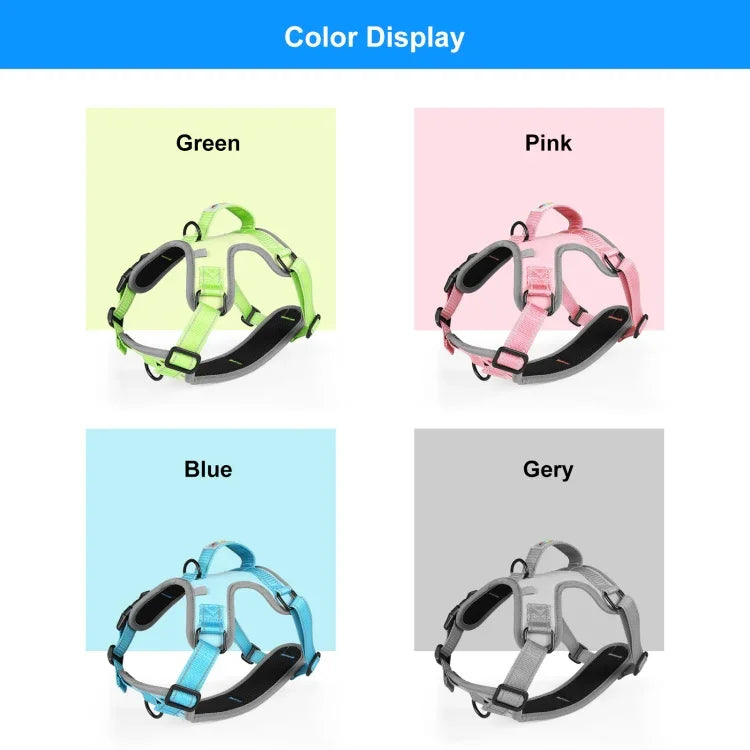Dây Dắt FunAdd Phản Quang Thoáng Khí Nylon Áo Vest Thú Cưng Dây Đeo Chó, Kích Thước: M, Kích Thước: M