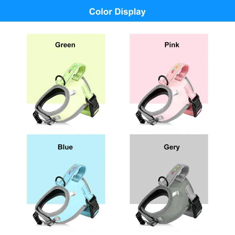 Dây Dắt FunAdd Phản Quang Thoáng Khí Nylon Áo Vest Thú Cưng Dây Đeo Chó, Kích Thước: S, Kích Thước: S
