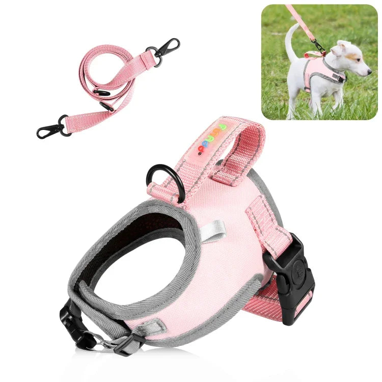 Dây Dắt FunAdd Phản Quang Thoáng Khí Nylon Áo Vest Thú Cưng Dây Đeo Chó, Kích Thước: S, Kích Thước: S
