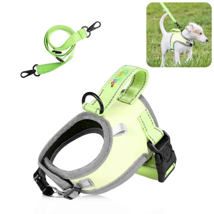 Dây Dắt FunAdd Phản Quang Thoáng Khí Nylon Áo Vest Thú Cưng Dây Đeo Chó, Kích Thước: S, Kích Thước: S