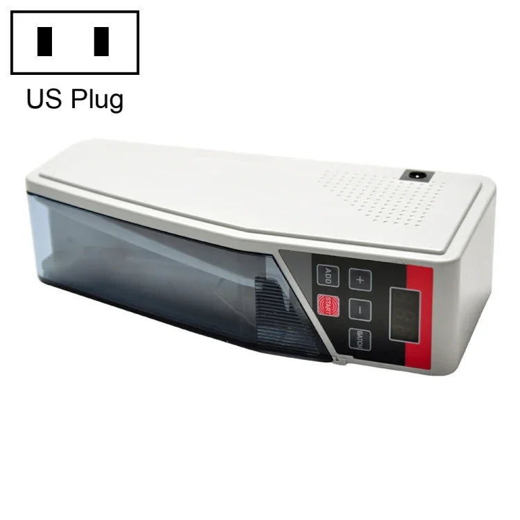 Máy đếm tiền mini cầm tay V40, thông số: phích cắm Mỹ
